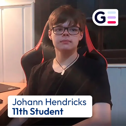 Johann is a 11th-grade student at Genuine Virtual School.