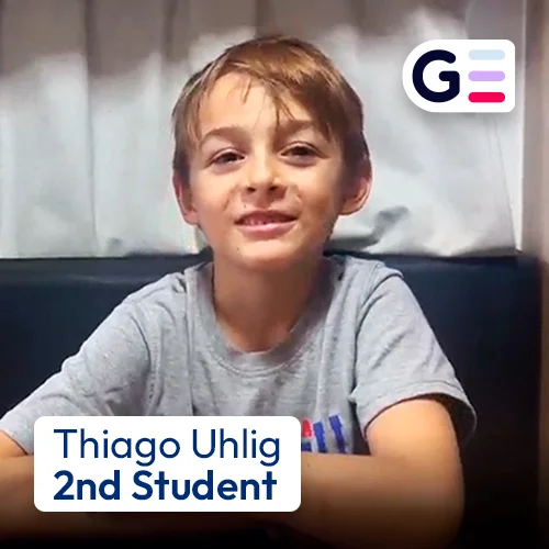 Thiago is a 2nd-grade student at Genuine Virtual School.